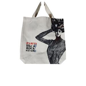 JESSICA KAGAN CUSHMAN JKC STUDIO: Party Like a Rock Star Small Tote Bag